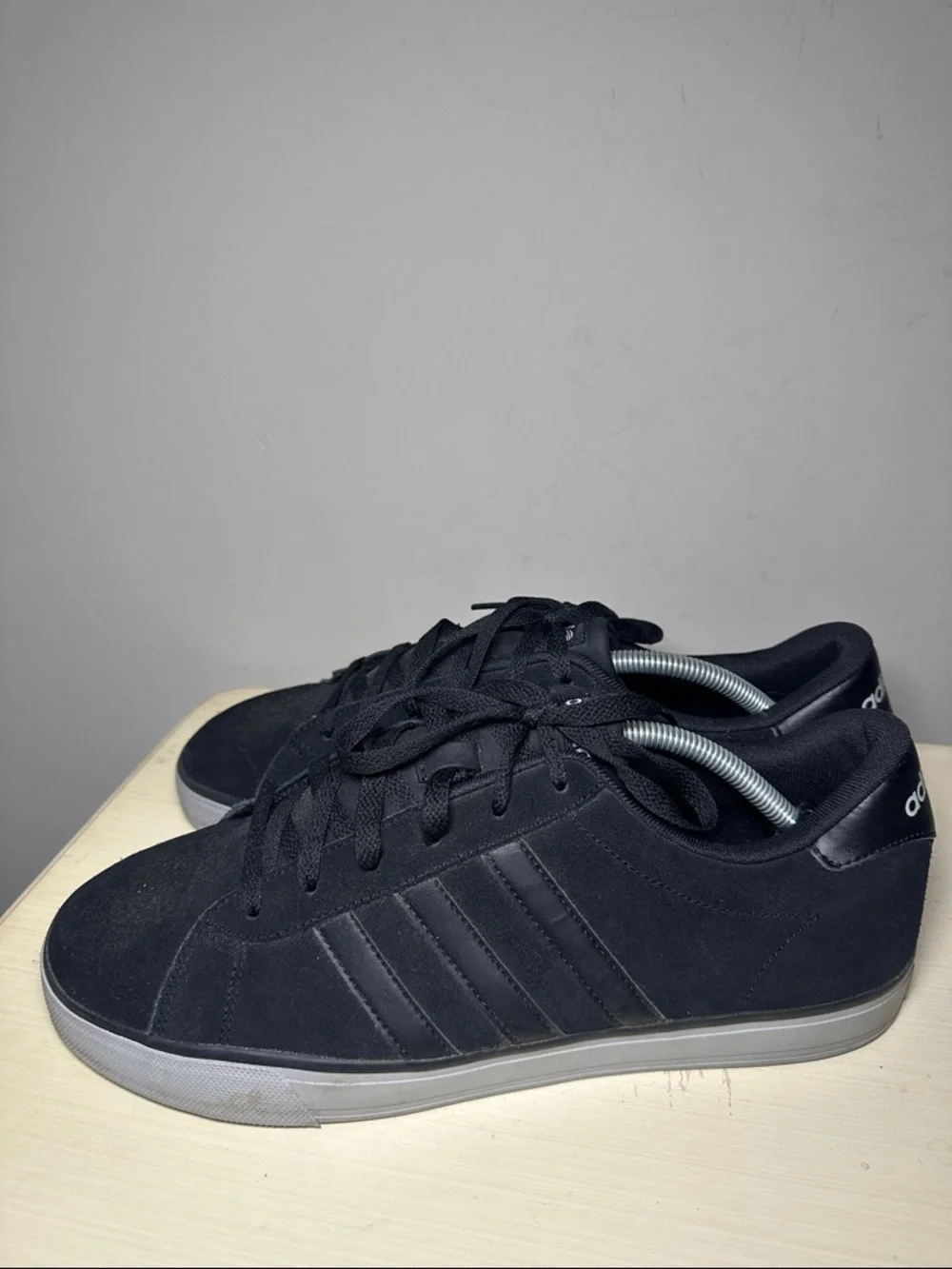 adidas Neo suede Black and Gray Low-Top Sneakers